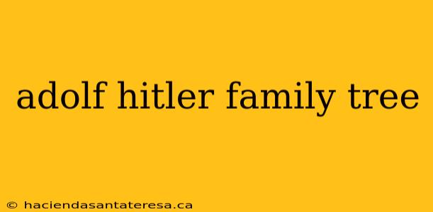 adolf hitler family tree