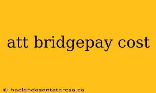 att bridgepay cost