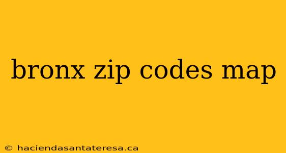 bronx zip codes map