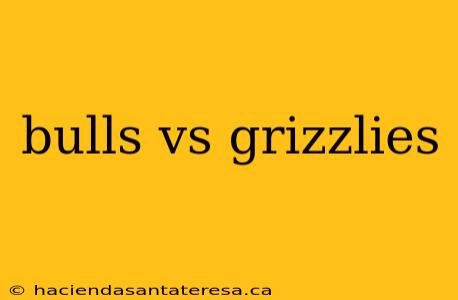 bulls vs grizzlies