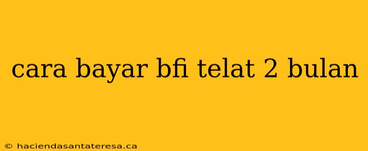 cara bayar bfi telat 2 bulan