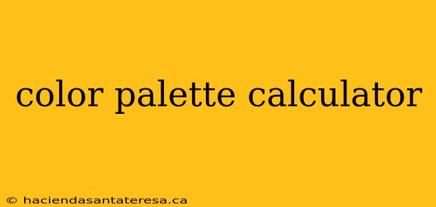 color palette calculator