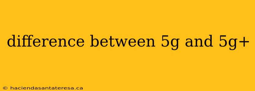 difference between 5g and 5g+
