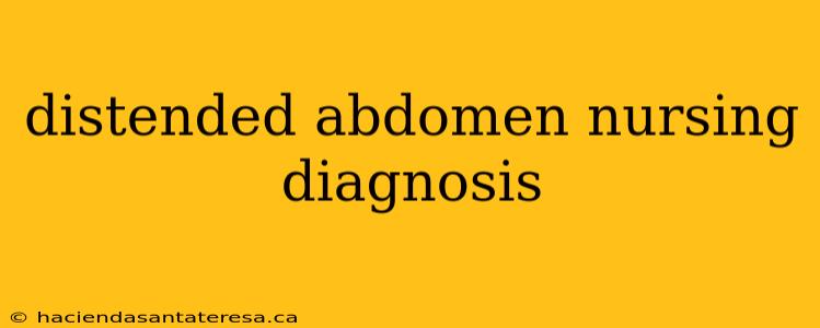 distended abdomen nursing diagnosis