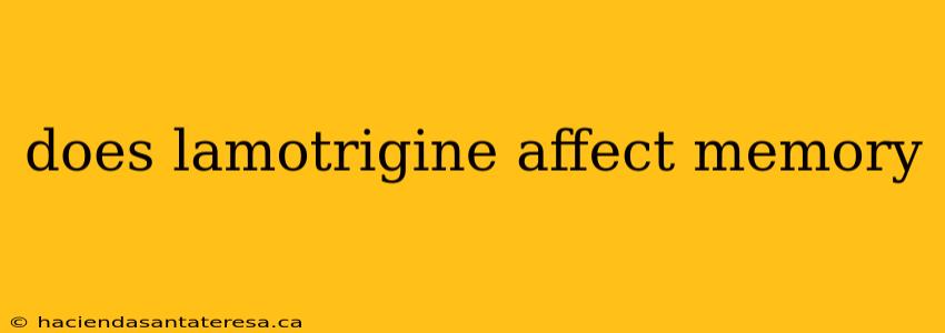does lamotrigine affect memory