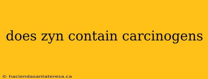 does zyn contain carcinogens