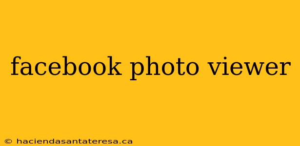 facebook photo viewer