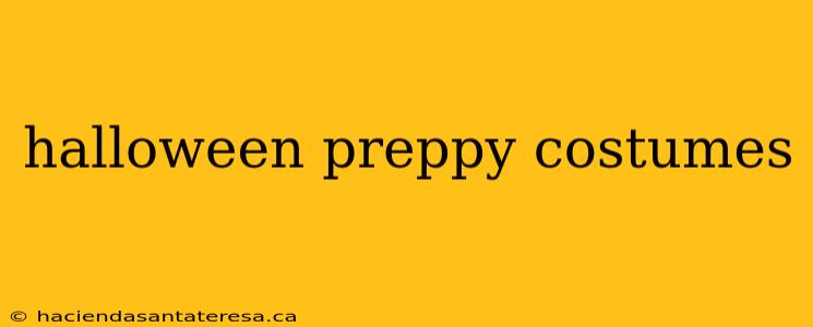 halloween preppy costumes