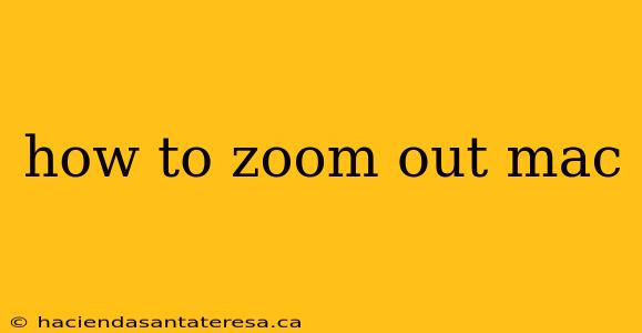 how to zoom out mac