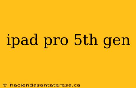 ipad pro 5th gen