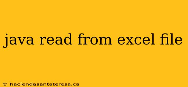 java read from excel file