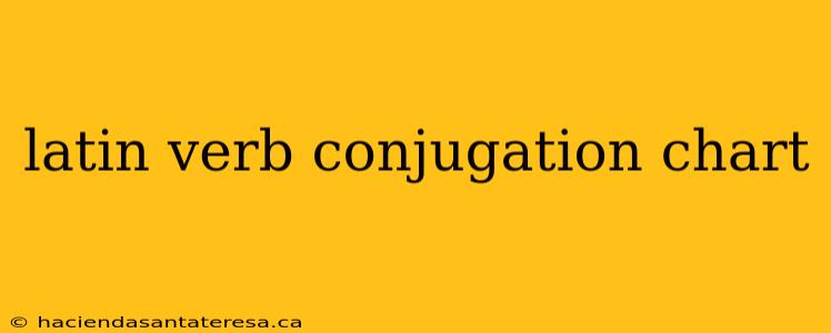 latin verb conjugation chart