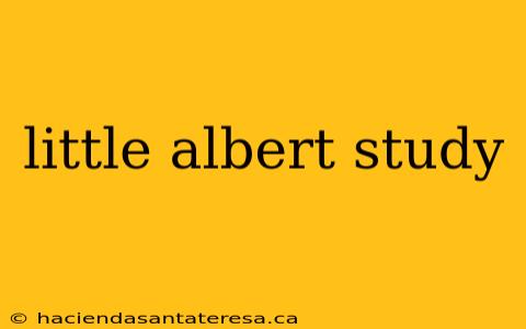 little albert study