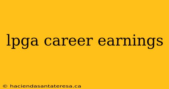 lpga career earnings