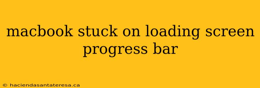 macbook stuck on loading screen progress bar