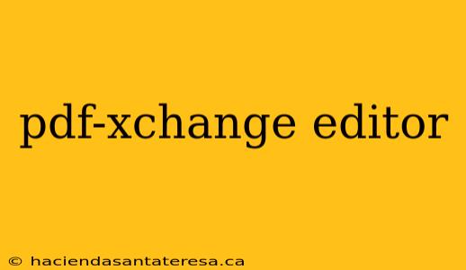 pdf-xchange editor