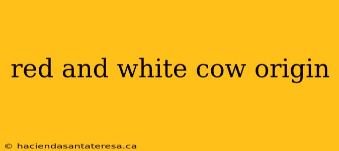 red and white cow origin