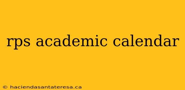 rps academic calendar
