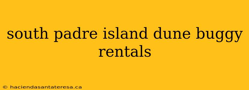 south padre island dune buggy rentals