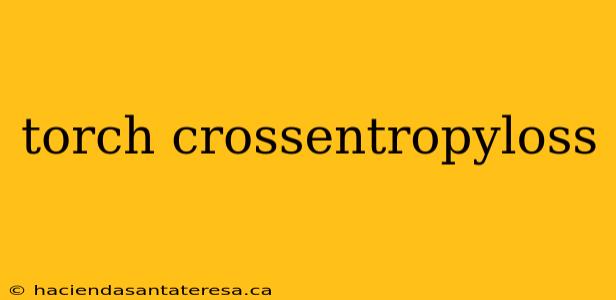 torch crossentropyloss