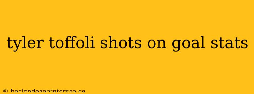 tyler toffoli shots on goal stats