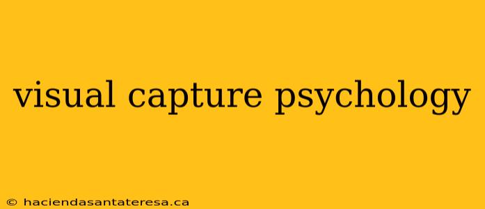 visual capture psychology