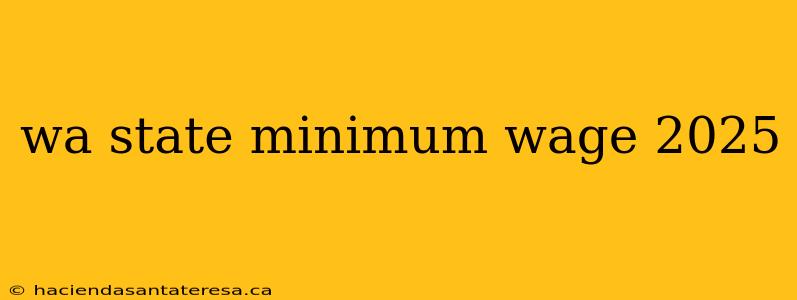 wa state minimum wage 2025