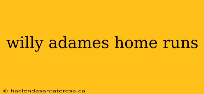 willy adames home runs